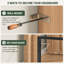 Tête de lit murale en bois de 165 cm avec station de recharge, style bohème moderne et champêtre (tête de lit seulement).-855057344