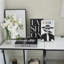 Ensemble de 3 livres de mode pour table basse, faux livres noirs et blancs pliables avec photographie de modèle pour bibliothèque, bureau et décor d'hôtel