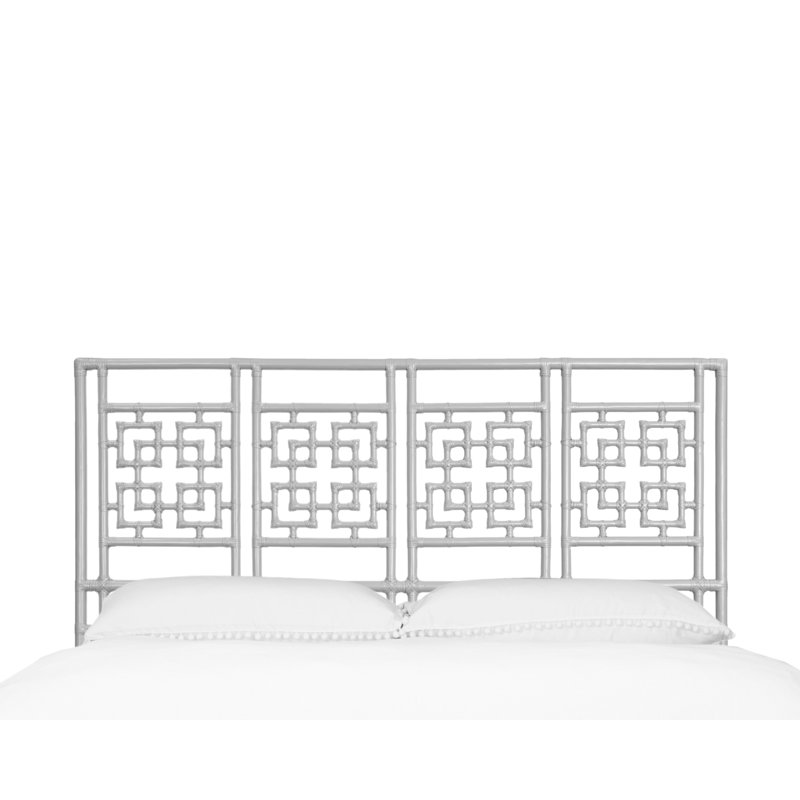 Palm Springs Low Profile Standard Bed, King, Light Gray