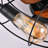 5-light Black Industrial Ceiling Fan With Remote Control High-performance Dc Motor Quiet Operation And Stylish Metal Cage Design