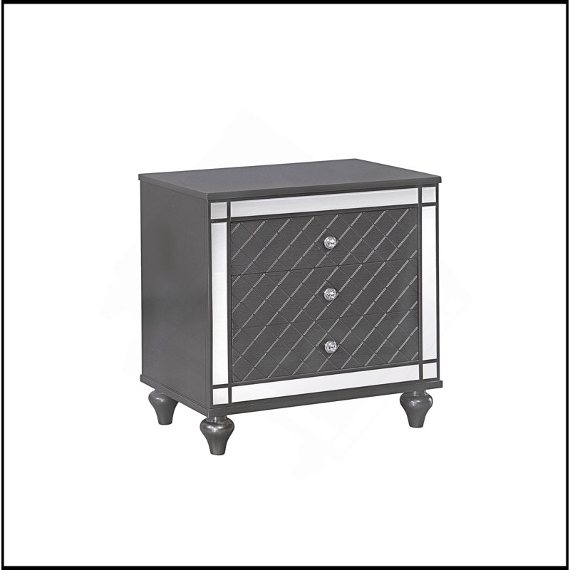 Table de chevet - Gris foncé
