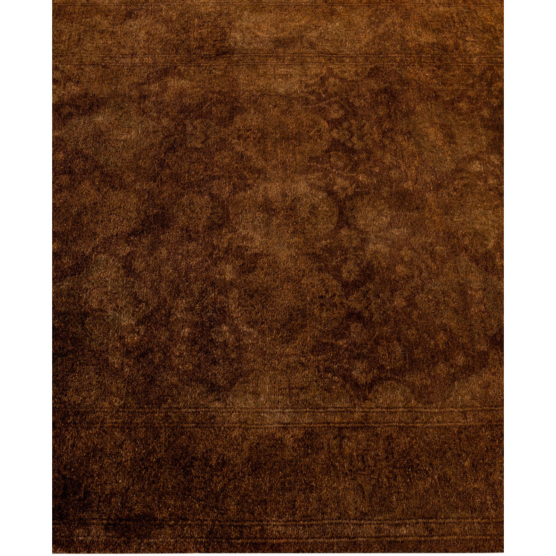 Overdyed One-of-a-Kind Runner 2'7" X 4' Hand Knotted Area Rug