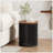 ACACIA SOLID WOOD SIDE TABLE,NATURAL & BLACK COLOR