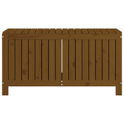 Ebern Designs Liggitt 115cm W 210L Water Resistant Pine Solid Wood Deck Box