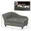 Canapé pour animal de compagnie Pawhut, canapé pour chien, lit surélevé pour petits et moyens chiens, avec rangement caché, coussin doux capitonné, gris-116119287