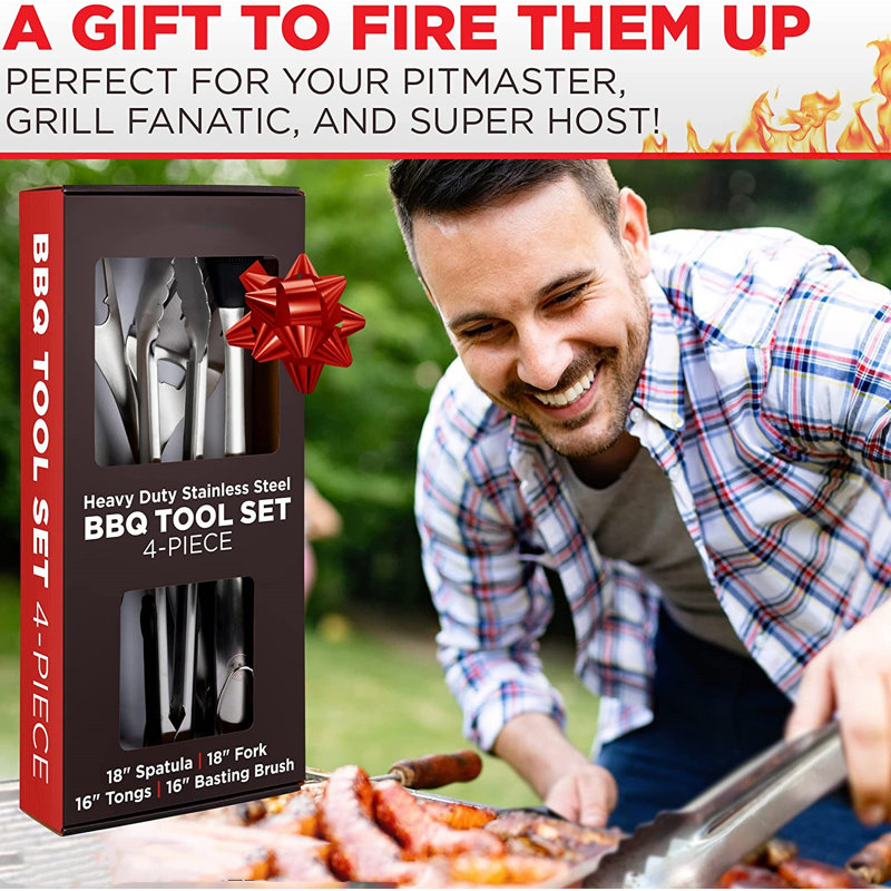 Stainless Steel Dishwasher Safe Grilling Tool Set