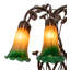 Lampe de table 18 lumières Tiffany Pond 18 po High Amber / Green-71240031