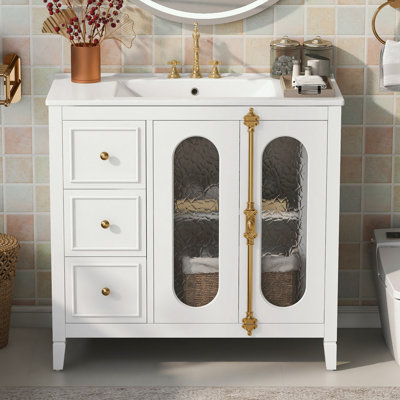 Bathroom Vanity with 2 Soft Close Doors and 3 drawers