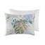 Ensemble d'édredon surdimensionné en coton 6 pièces avec coussin décoratif bleu-113361503