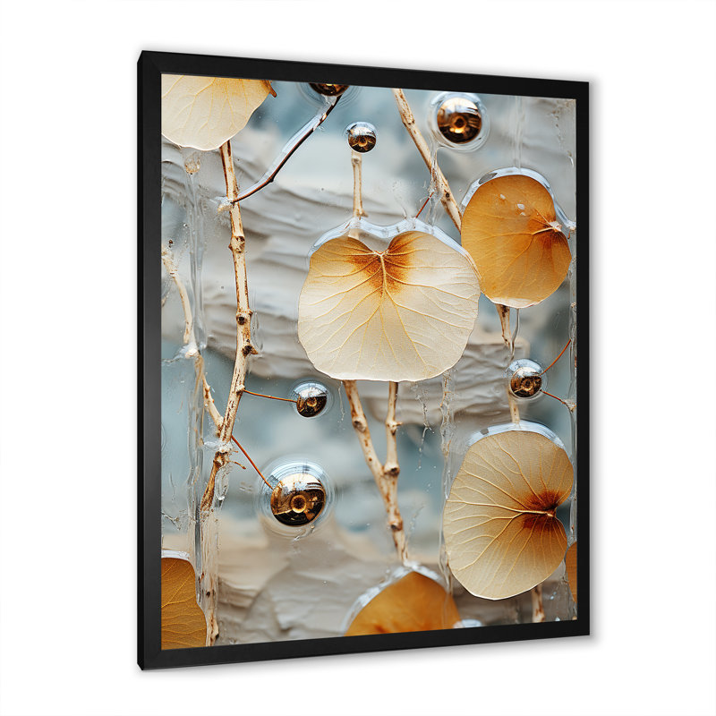 American Basswood Essence II - arbre, art mural, Cadre photo noir, H 32 po x l 24 po x P 1 po