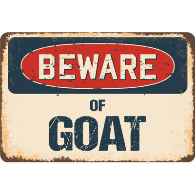 Beware of Goat Sign