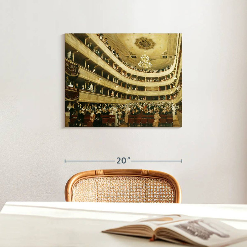 Salle de spectacle à l'Altes Burgtheater, H 16 po x l 20 po