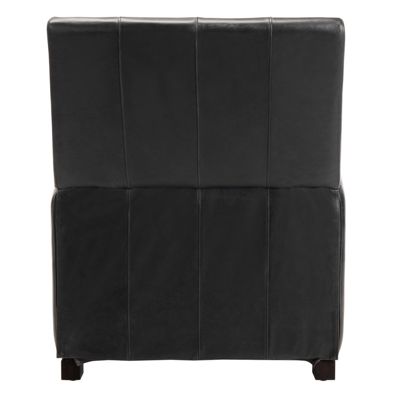 Couture Leather Recliner, Black