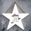Xmas Alexa, Pour More Egg Nog Wooden Star Plaque