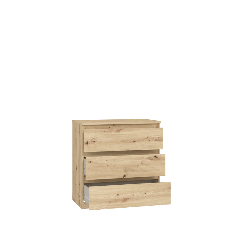 Priyaka 3 - Drawer Rectangle Accent Chest, Brown