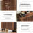 33.46" Wooden  6-Tier Shoe Cabinet with Louvered Doors-1854245039