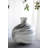 Svirla Vase-Black-And-White Swirl