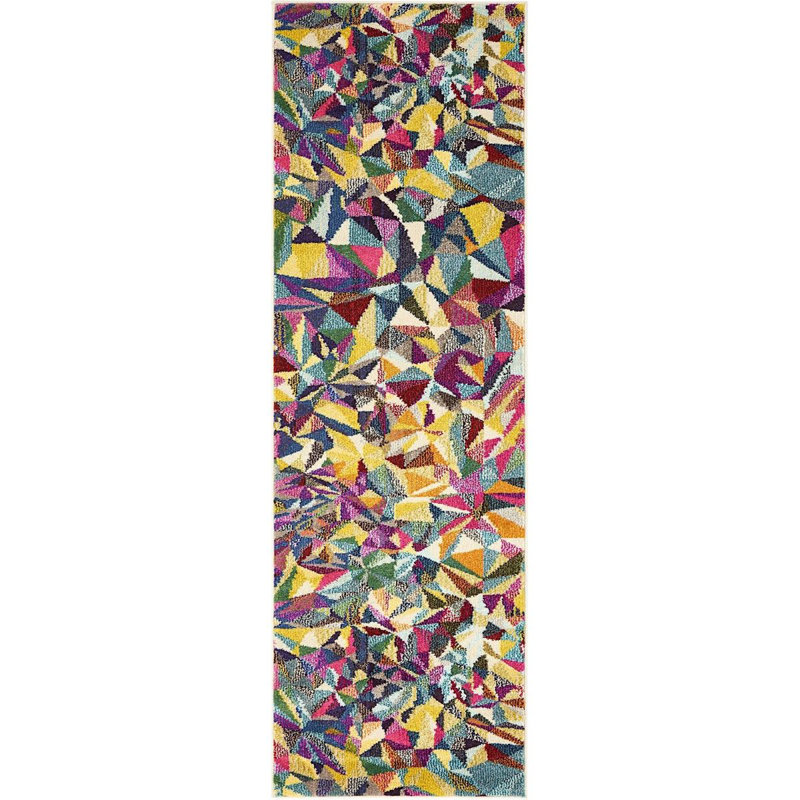 Abstract Indoor Rug, Runner 2'2" x 6'7"