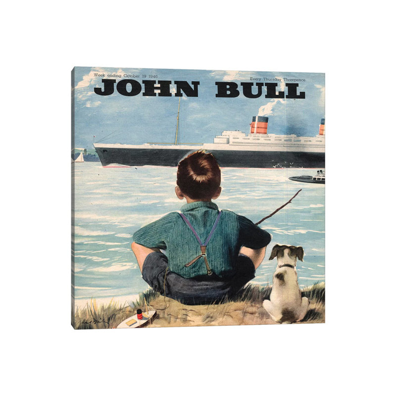 1946 John Bull Magazine Cover by The Advertising Archives - Gallery-Wrapped Canvas Giclée on Canvas, 30.48 cm H x 30.48 cm W