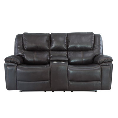 Dorothie 78'' Faux Leather Reclining Sofa