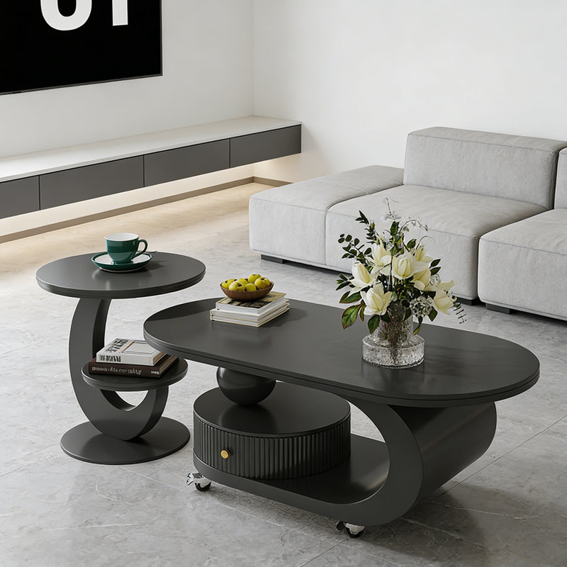 Westleigh, Noir, H 17,71 po x L 47,24 po x l 23,62 po, Noir