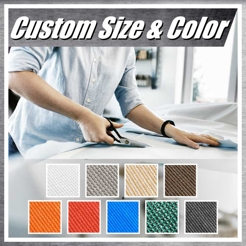 Voile d'ombrage carré imperméable Colourtree Customize, Gris, 6 pi x 19 pi