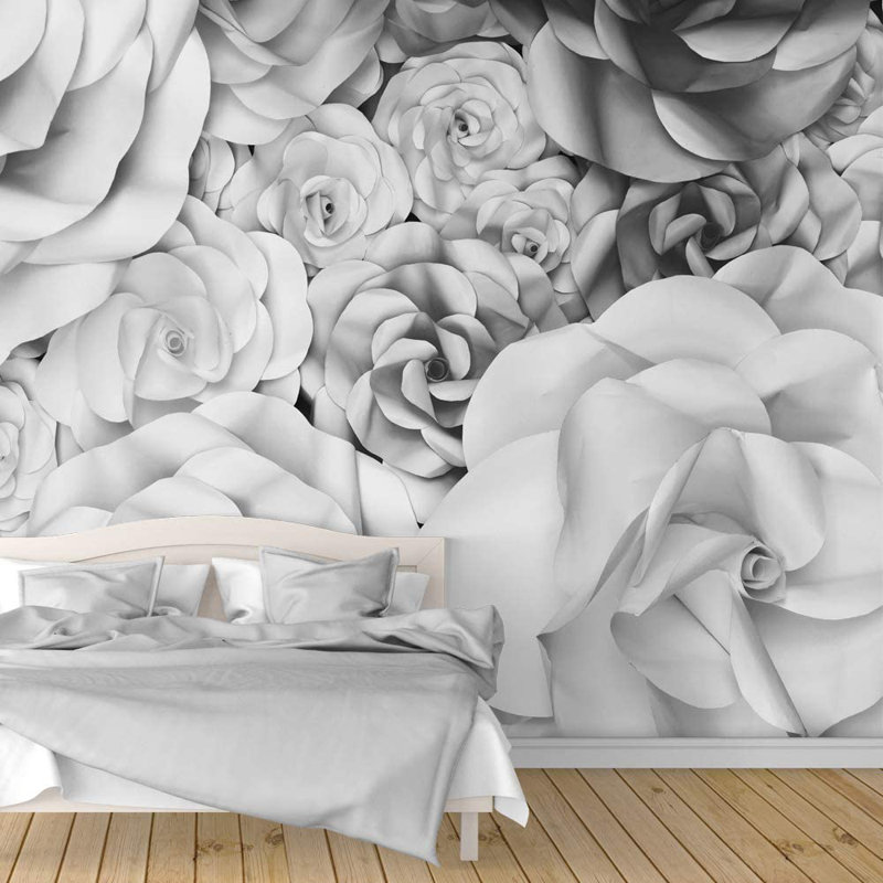 Abstract Floral Peel & Stick Border, 66" L x 96" W