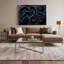 Art d'Halloween chats noirs sur toile grise-120548149
