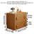 3pc, Cherry Wood Color, Solid Wood Free Combination Cabinet, Modular Free Grid Cabinet, Low Cabinet, Door Cabinet, Tv Cabinet, Storage Cabinet, Low Bookcase-83679640