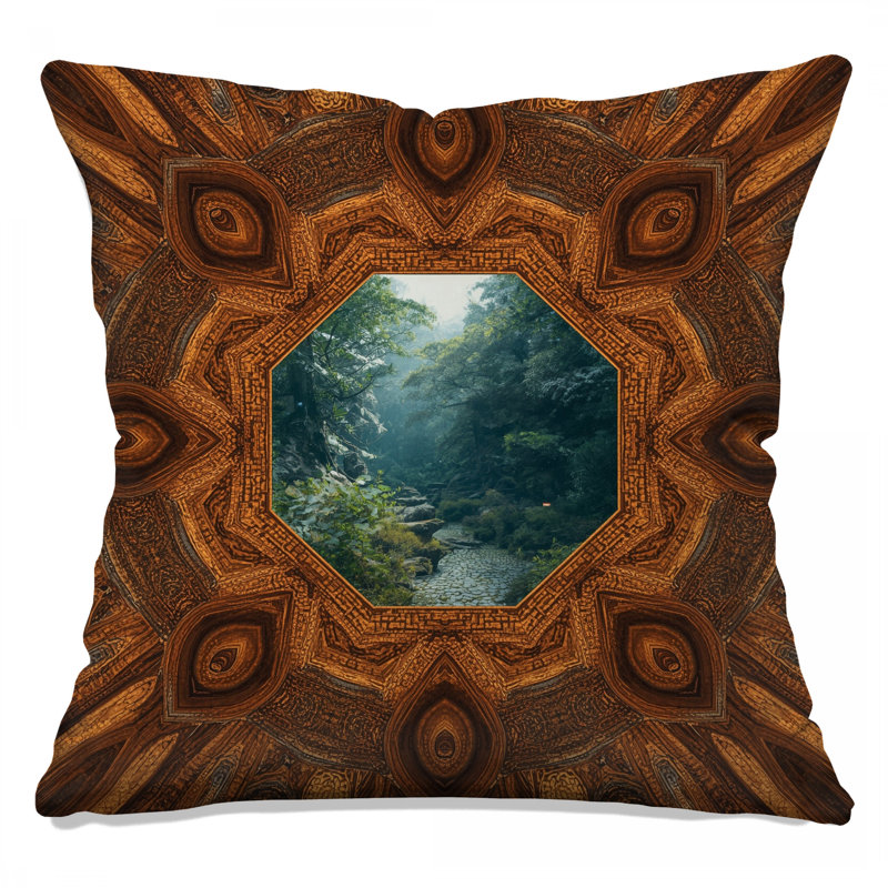 Coussins octogonaux octogonaux Forest View, 26 x 26 pouces