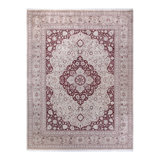 Classic One-of-a-Kind 9'2" X 12'1" Hand Knotted Area Rug