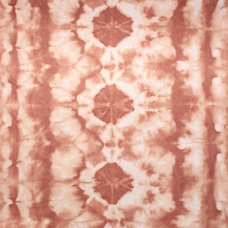 Crafted Glimmery Batik Design 27.9' L x 27.6" W Wallpaper Roll, Brick Red