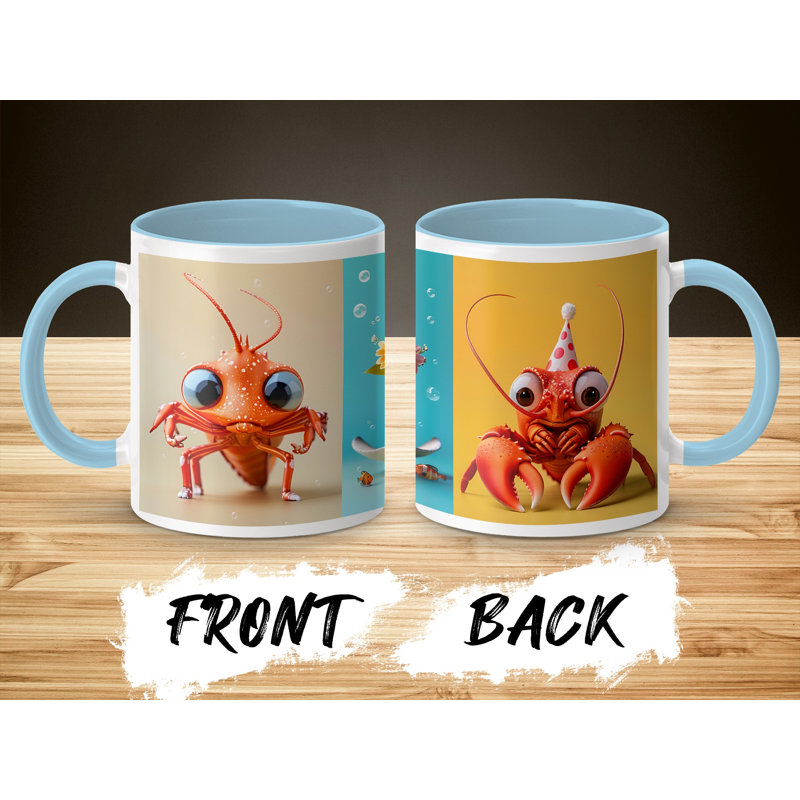 Ceramic Coffee Mug, Light Blue