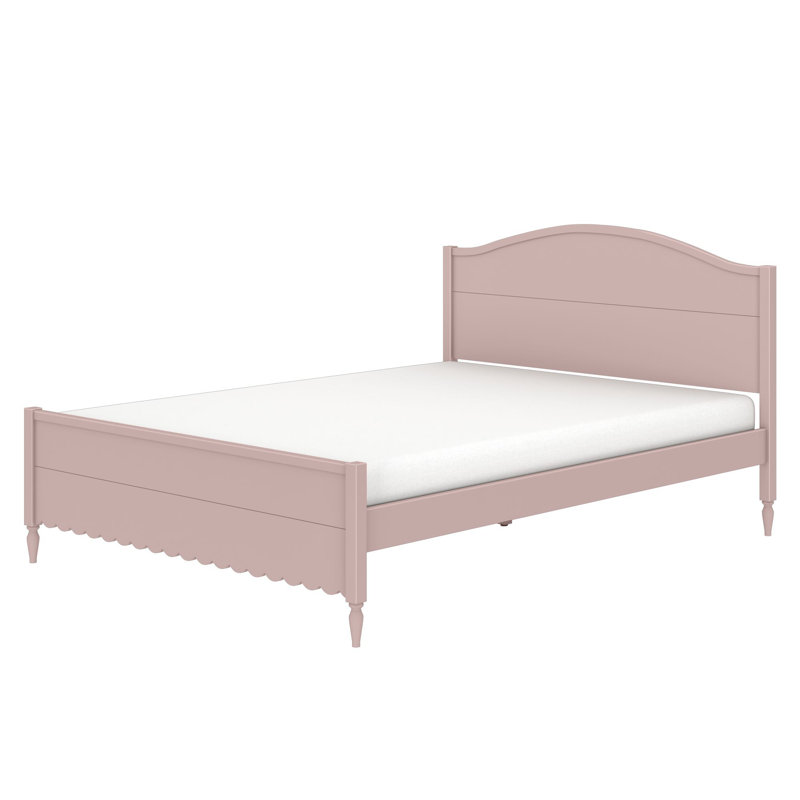 Grand lit simple Charlotte, Grand lit, Rose fleuri