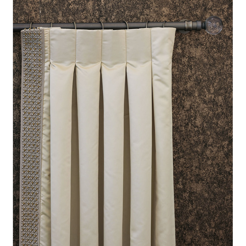 Silvio Room Darkening Curtain Single Panel, Right, 40" W x 120" L