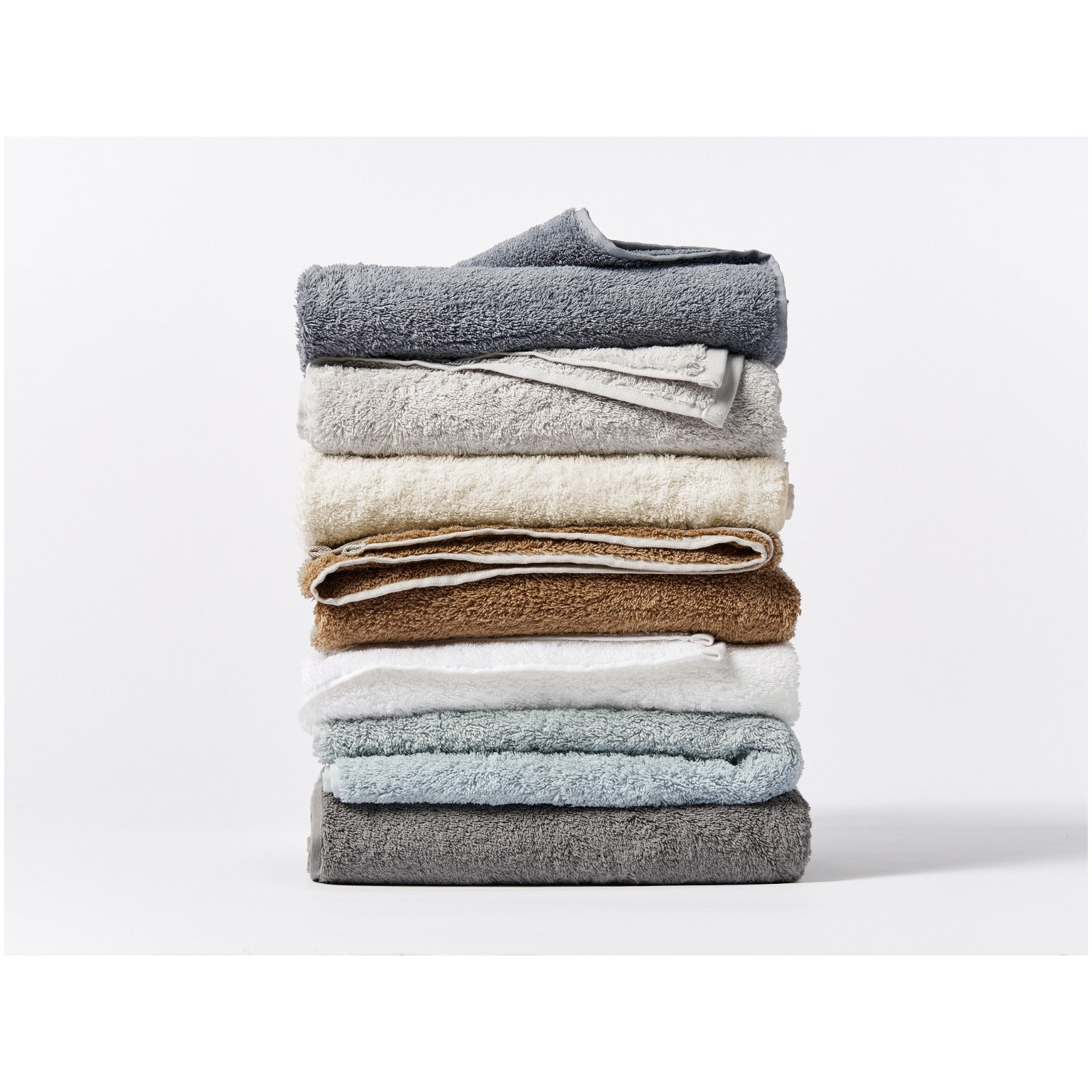 Cloud Loom Organic Bath Towel, Fog, Washcloth - 1 Pack