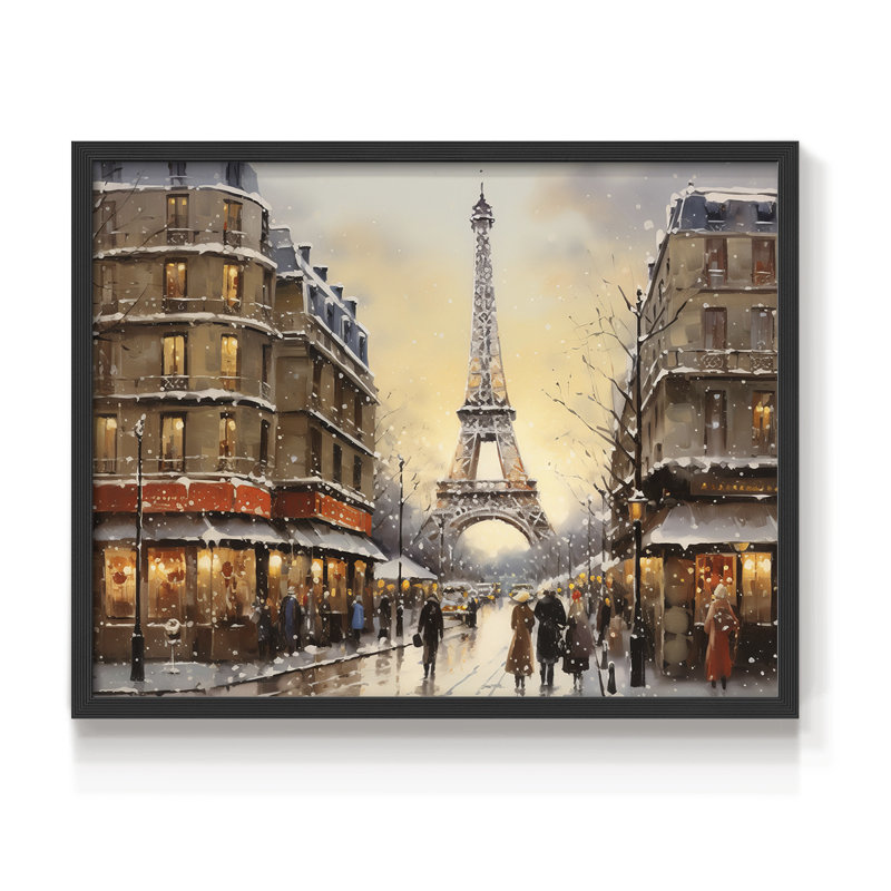 Chirstmas Art-CCCVIII -Framed Print - Restickable, H 11 po x l 14 po, Noir, noir, noir, noir