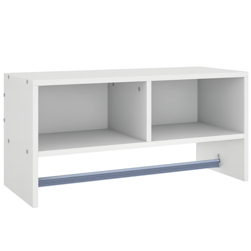 Wood Laundry Room Organiser, White