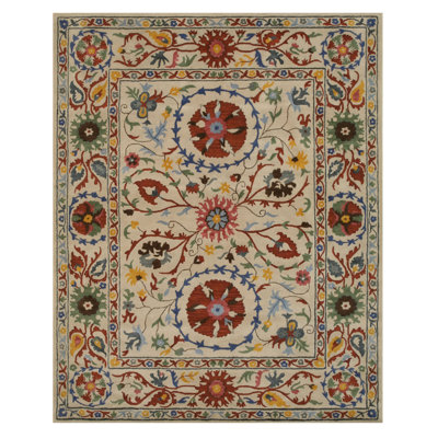 Ruby Fiona Ivory Hand Tufted Wool Area Rug