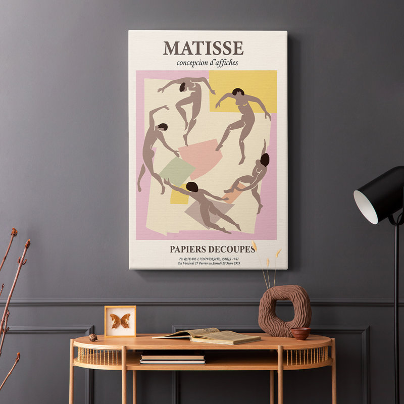 Matisse Cxxxi, reproduction d'art encadrée - Cavas, H 27 po x l 18 po