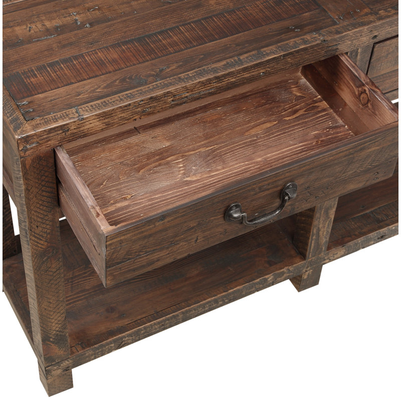 Console en bois massif récupéré Alexandra
