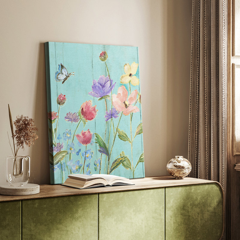 Wildflower Flutter III -Custom Wrapped Gallery Cavas