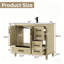 Ensemble de meuble-lavabo simple autoportant 30 po avec plateau en composite Adria-600276473