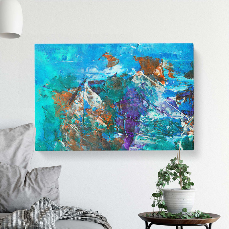 Abstract Art Painting Vol.273 - Wrapped Canvas, 50cm H x 76cm W x 3cm D