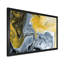Noir noir, blanc et marbre abstrait II - peinture sur toile-67232095-67232105