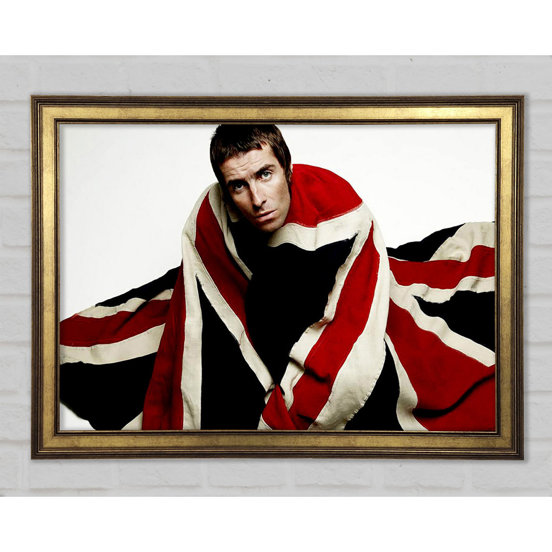 Oasis Liam Gallagher Flagge - Einzelner Bilderrahmen Kunstdrucke