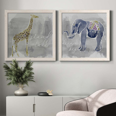 «Stand Tall», ensemble de 2 peintures sur toile encadrées