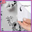 Rideau de douche floral - décor de salle de bain nature minimaliste-1159057254