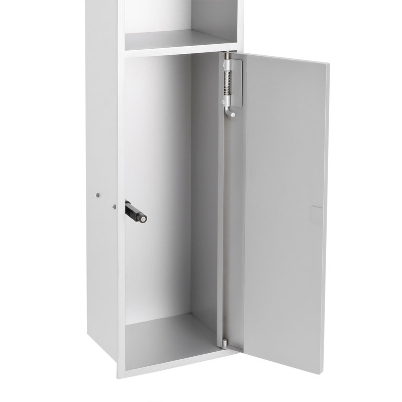 Porte-papier hygiénique encastré 32,28 po Modern, Argent argent