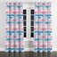 Rideaux à rayures pour chambre à coucher - Rideau à œillets doux rose et bleu moderne - 1 panneau-372445451-372445449